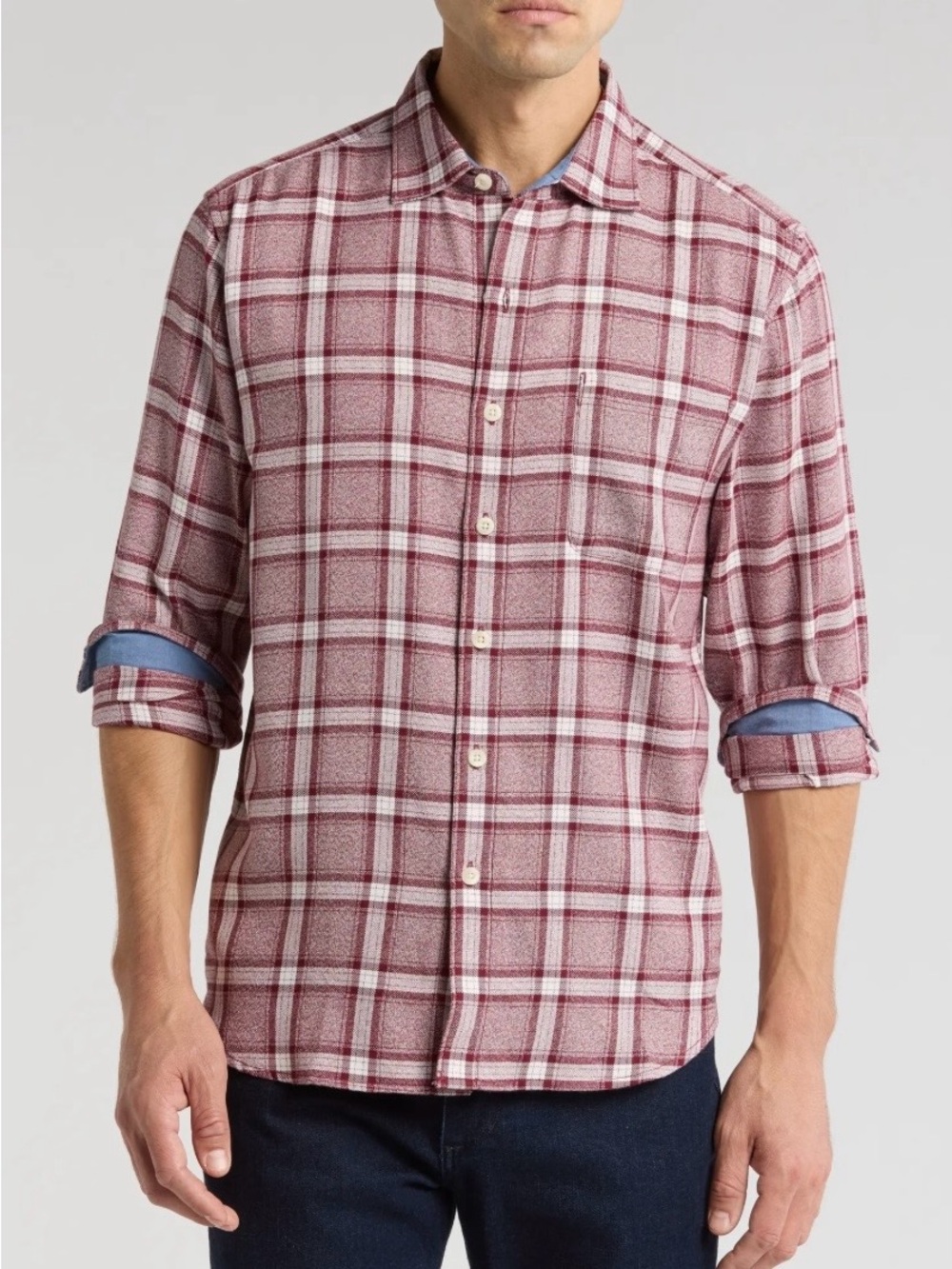 Tommy Bahama Button Up Shirt Beach Comber Twill Plaid Spice Red Size XXL NEW